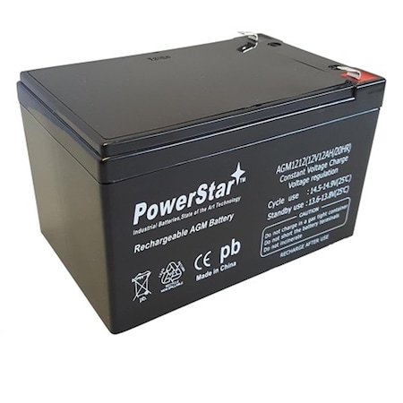 Powerstar 12V 12Ah UB12120 Universal SLA Replacement Battery AGM1212-604